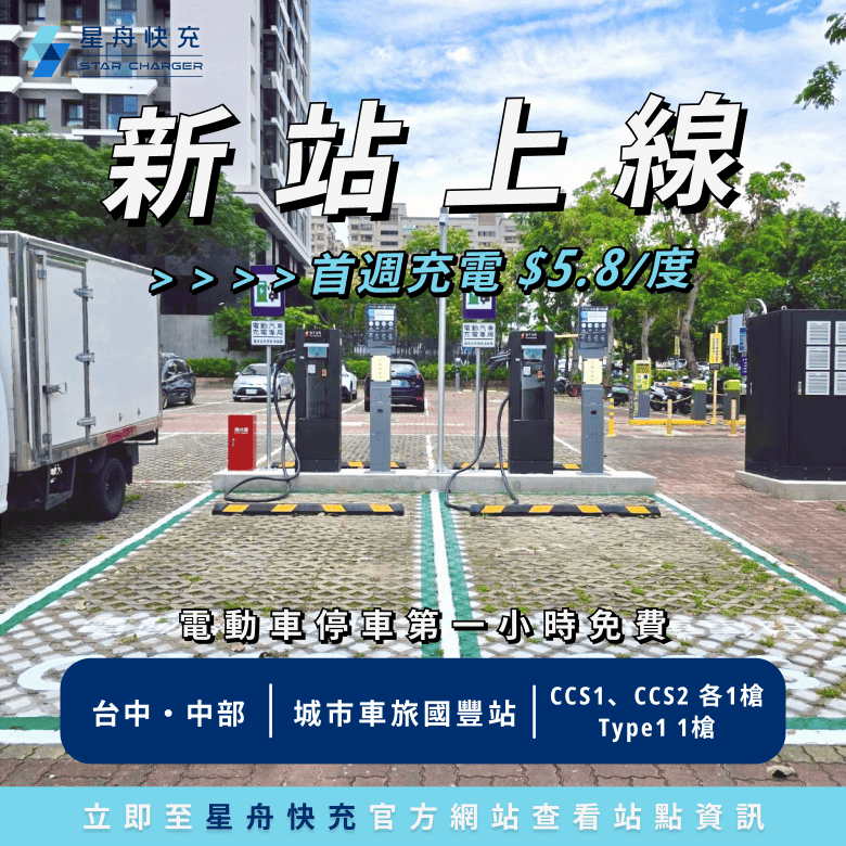 新站上線 城市車旅國豐站