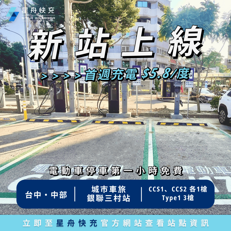 新站上線 城市車旅銀聯三村站